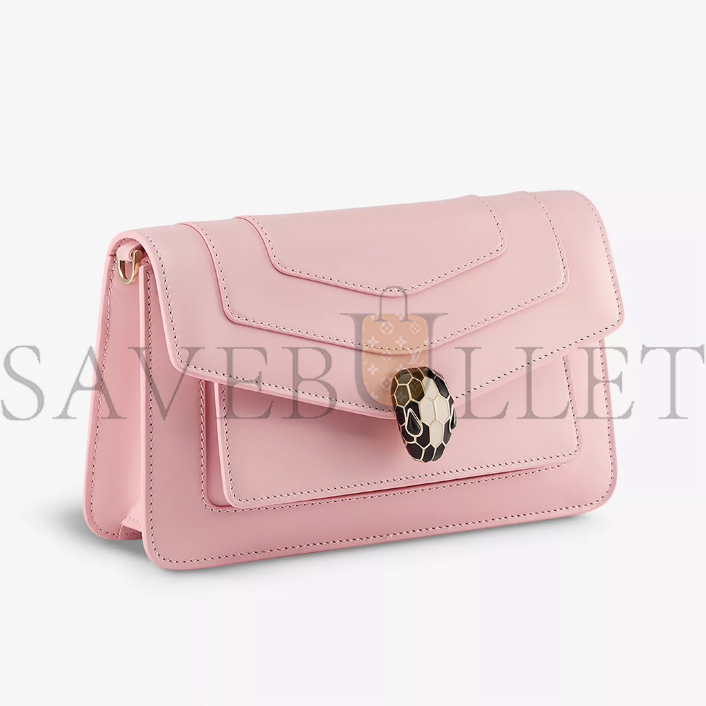 BVLGARI SERPENTI FOREVER EAST-WEST LEATHER SHOULDER BAG (22*13*5.5cm) 